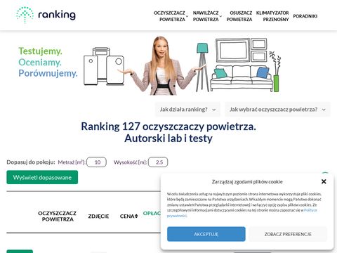 Ranking-oczyszczaczy.pl powietrza