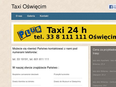 Taxi Oświęcim,Taxi Muzeum, tanie taxi