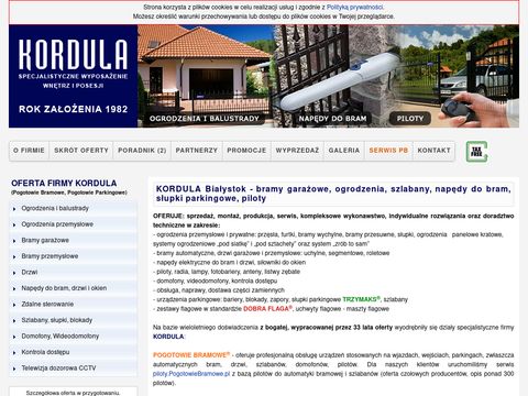 Kordula.com.pl napędy do bram wjazdowych