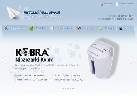 Niszczarki-biurowe.pl - niszczarki Kobra