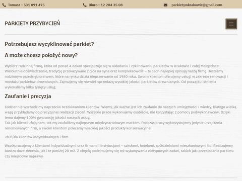 Parkietykraków.pl cyklinowanie