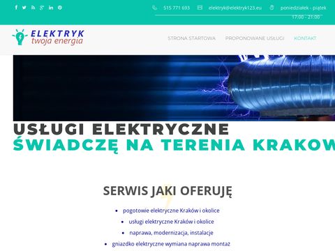 Elektryk123.eu - usługi elektryczne