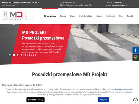 Mdprojekt.pl betonowe posadzki bezspoinowe
