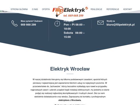 Filipelektryk.pl - pomiary elektryczne Wrocław