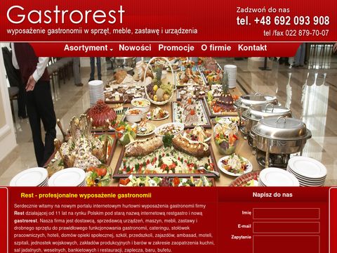 Gastrorest.pl - wyposażenie gastronomii