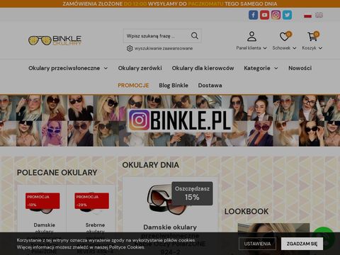 Binkle.pl okulary przeciwsłoneczne