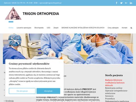 Trigonorthopedia.pl - artroskopia kolana, zabiegi