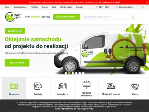 Kiwi Gifts - Agencja reklamowa, tanie gadżety, strony www: Sosnowiec