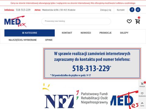 Medtex.eu sklep ortopedyczny Kraków