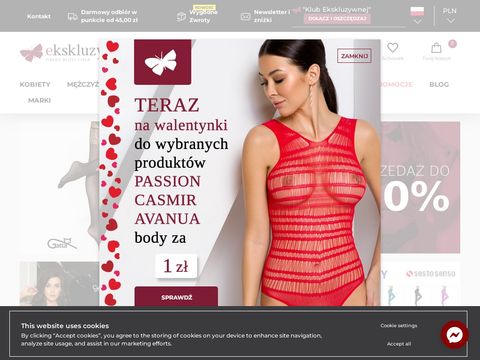 Ekskluzywna.pl bielizna damska męska sklep internetowy