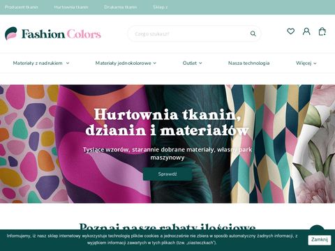 Fashioncolors.pl sklep internetowy z tkaninami