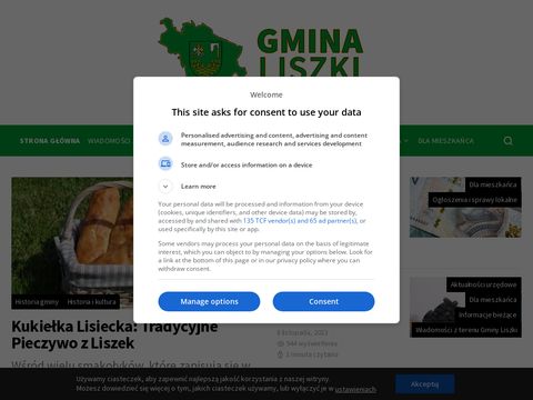 GminaLiszki.pl - portal informacyjny