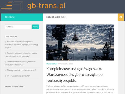 GB-Trans busy, paczki Polska Anglia