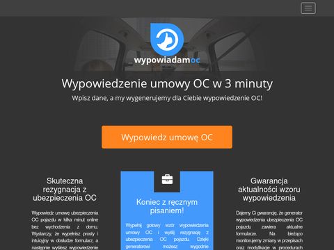Wypowiadamoc.pl wypowiedznie umowy OC