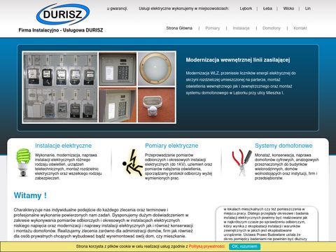 Durisz.pl instalacje elektryczne, pomiary elektryczne