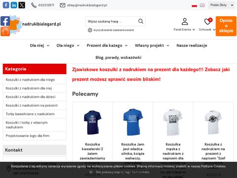 Nadrukibialogard.pl - koszulki z Twoim nadrukiem