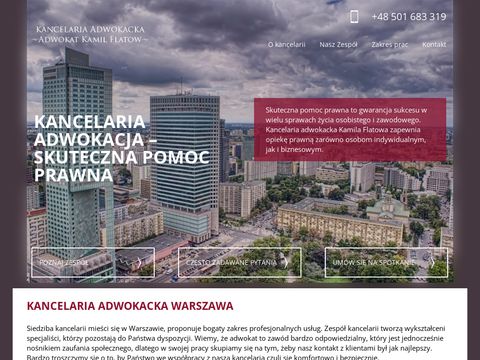 Kamil Flatow obsługa prawna Warszawa