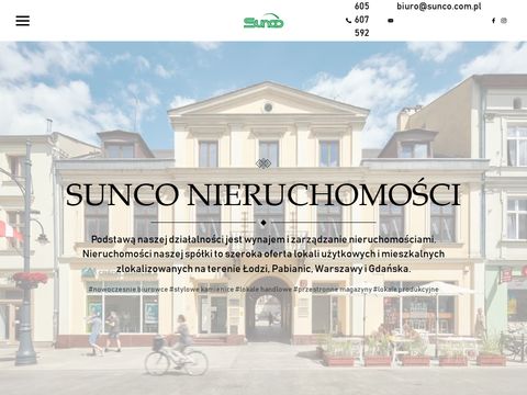 Sunco.com.pl wynajem biura Łódź