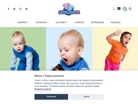 Szipszop.pl ubranka dla niemowląt i dzieci
