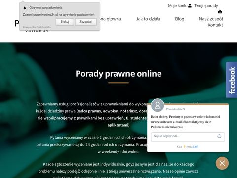 Prawnikonline24.pl porady przez internet