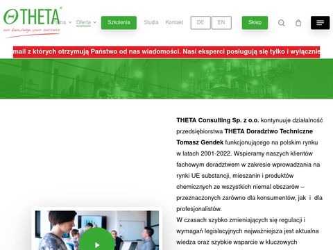 Theta-doradztwo.pl - Zarządzanie chemikaliami