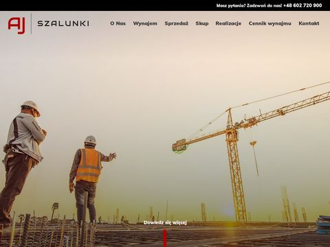 Szalunkiweb.pl wypożyczalnia sprzętu budowlanego