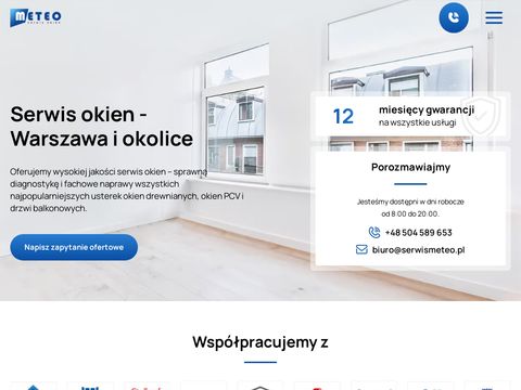 Serwismeteo.pl naprawa okien Warszawa