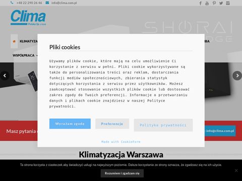 Clima.com.pl klimatyzacja Warszawa