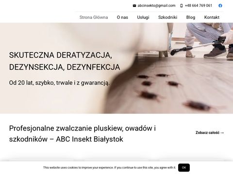 Abcinsekt.pl dezynsekcja Białystok