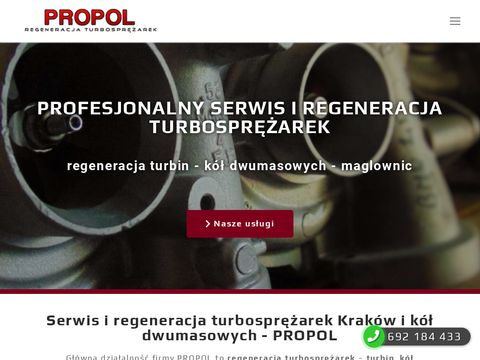 Propol - serwis, regeneracja turbosprężarek