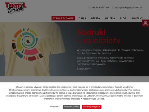 Tekstyldruk.com.pl na odzież