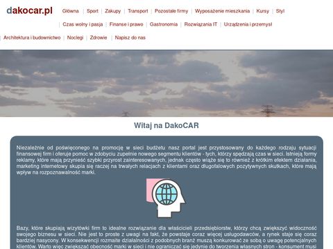 Dakocar.pl auto zastępcze