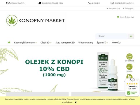 Konopnymarket.pl olej CBD i produkty