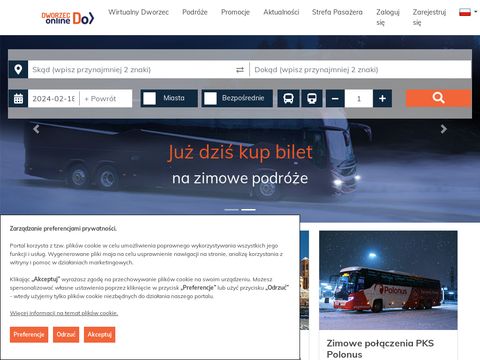 PKS Polonus - bilety autobusowe krajowe
