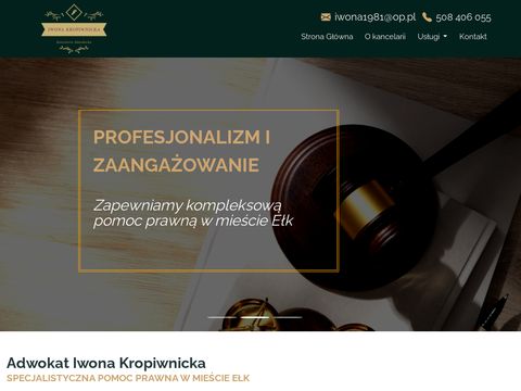 Adwokat-kropiwnicka.pl prawnik Ełk
