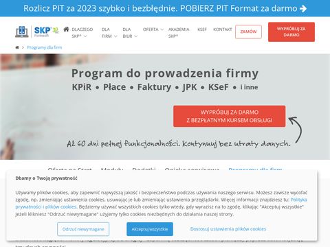 Samozatrudnienie.pl program księgowy dla firmy