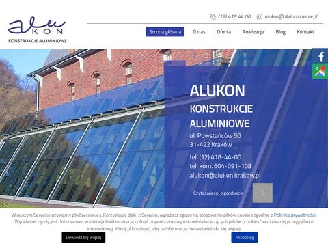 Alukon.krakow.pl konstrukcje aluminiowe