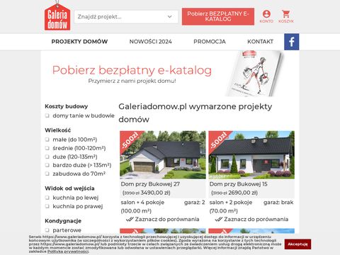 Galeriadomow.pl projekty domów jednorodzinnych
