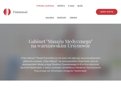 Fizjomasaz.com.pl Warszawa Ursynów