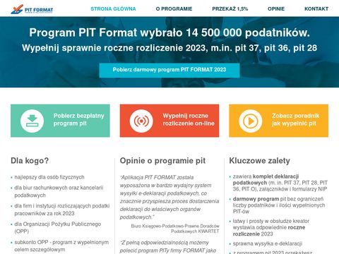 Pitformat.pl - rozliczenie roczne