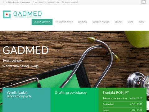 Gadmed.pl - przychodnie medycyny pracy