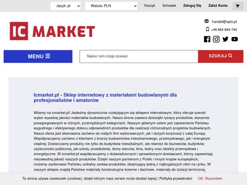 Icmarket.pl materiały budowlane sklep