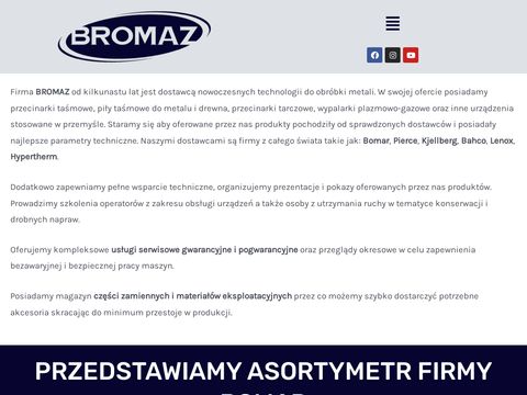 Bromaz.pl przecinarki, serwis Bomar
