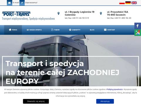 Port-trans.pl firma transportowa Szczecin