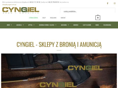 Cyngiel.com.pl sklep z bronią i amunicją Warszawa