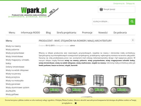 Wpark.pl - wiaty śmietnikowe