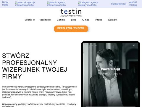 Testin.pl - strony internetowe