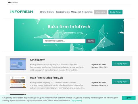 Infofresh.pl indeks firm