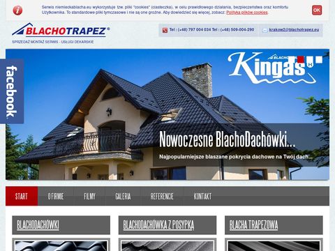 Niemieckablacha.eu pokrycia dachowe Kraków