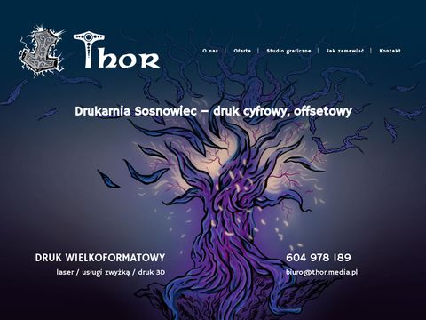 Thor drukarnia reklama Sosnowiec Katowice